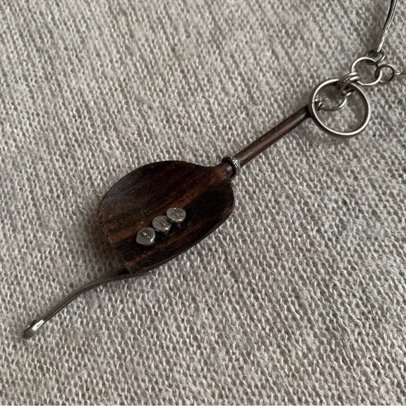 Anne Marie Chagnon signed brutalist mixed medium necklace - Picture 11 of 11